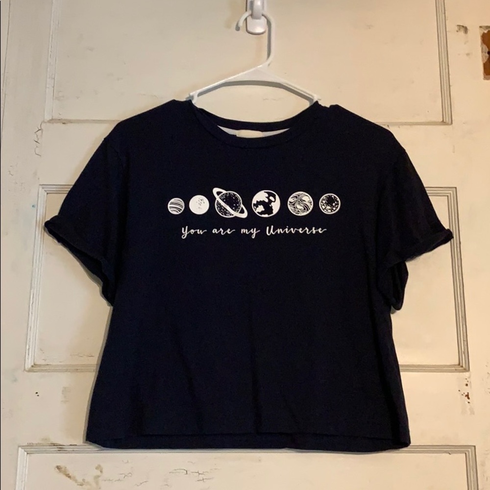 Half cropped t-shirt